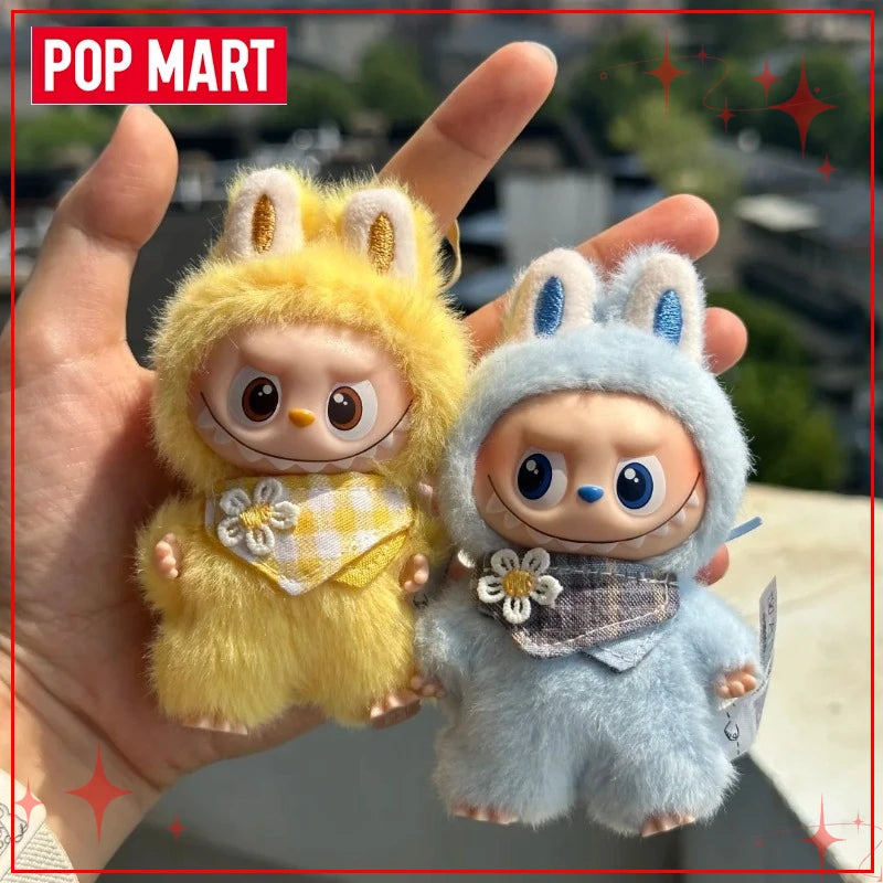 POPMART Чудовищата Лабубу V4 Pin for Love Series Blind Box Vinyl Face Plush Doll Visual Keyring Toy Коледни подаръци