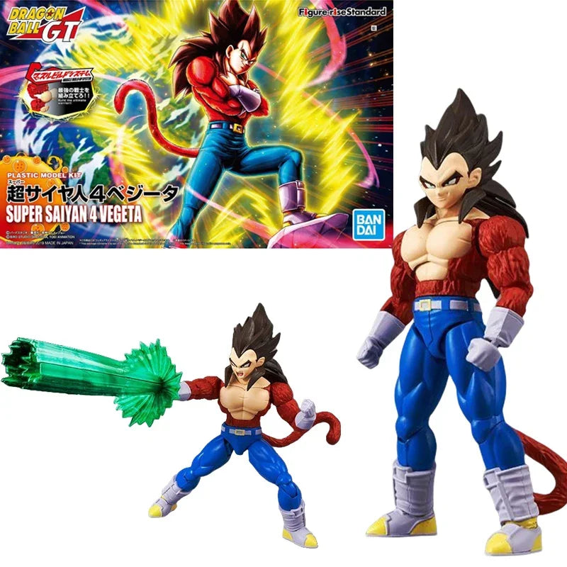 Bandai Genuine FRS Dragon Ball Son Goku Son Gohan Vegeta Frieza Super Saiyan Anime Action Figure Assembly Model Toys Gift Kids