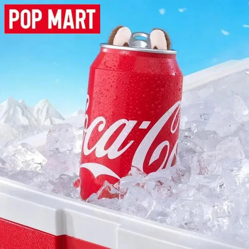 POP MART Labubu Чудовищата от серията Coca-Cola Винилова кутия за лице Мистериозна кутия Мистериозна екшън фигурка Изненада Подарък