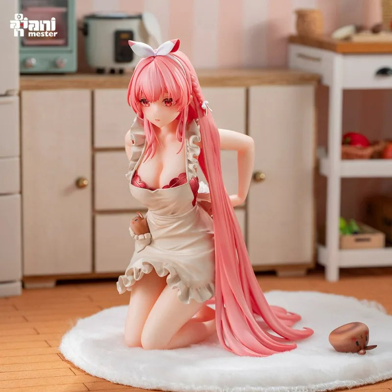 AniMester White Rabbit Rosu Apron Bread Rabbit 1/7 Finished Figure Model Decoration Doll Cute Action Anime Trendy Surprise Gift
