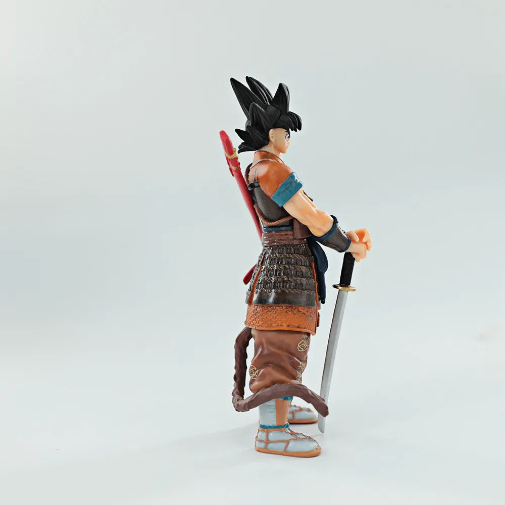 21cm Anime Dragon Ball Z Figure Samurai Son Goku Broly Super Saiyan Action Figures PVC Collection Model Doll Ornaments Toys Gift