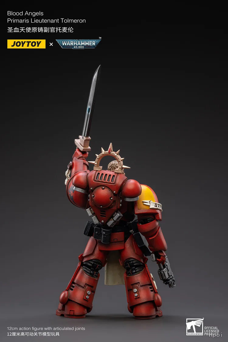 【In Stock 】 JOYTOY Warhammer 40K Blood Angels Primaris Lieutenant Tolmeron 1/18 Action Figures Toys Models