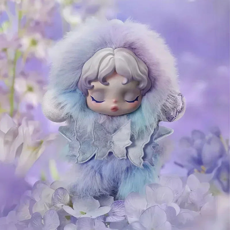 POP MART SKULLPANDA L Impressionnisme Serie Plüschpuppe Überraschungs-Mystery-Box Kawaii Anime Actionfigur Blindbox Spielzeug Mädchen Geschenk