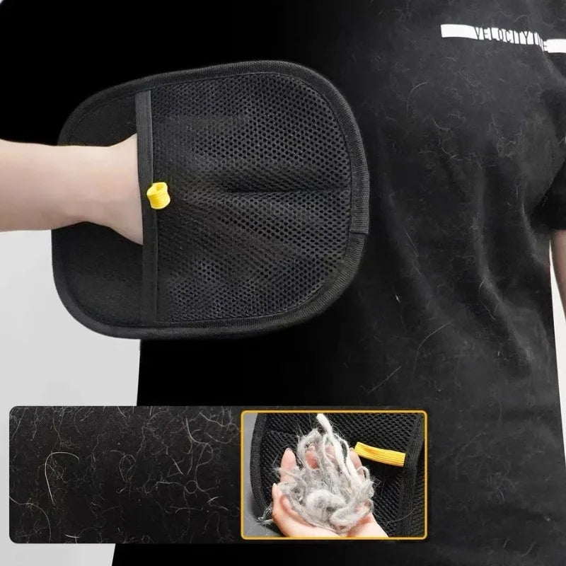 Handschuhe zur Tierhaarentfernung, Bürste zum Entfernen von Schuppen für Hunde, Katzen, Kaninchen, Katzenhaarbürste, Reinigungswerkzeuge für Katzenhaare, Handschuhe zum Abisolieren von Haaren