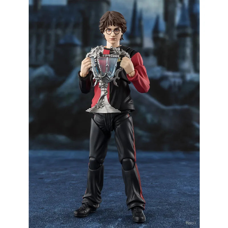 In Stock Genuine Bandai Harry Potter Model Kit SHF Harry Potter The Goblet of Fire Anime Action Figure Collection Finished Model