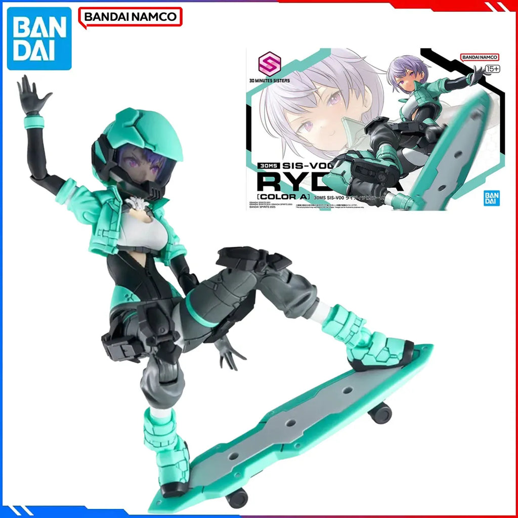 Genuine Bandai Original 30MS Figure Model Kit 30 MINUTES SISTERS 30MS 1/12 Anime Figures Rydira [Color A] Action Model Toy Gift