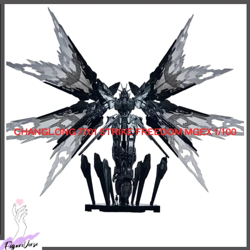 【IN STOCK】CHANGLONG 7701 STRIKE FREEDOM MGEX 1/100 MG Toys Assembly Model Kit Action Figure Midnight Coating Model Mecha Gift