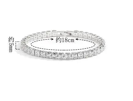 Massives 18K 14K Gold Moissanite Tennisarmband für Damen D VVS1 rundes 925 Sterling Silber Luxusarmband zur Verlobung