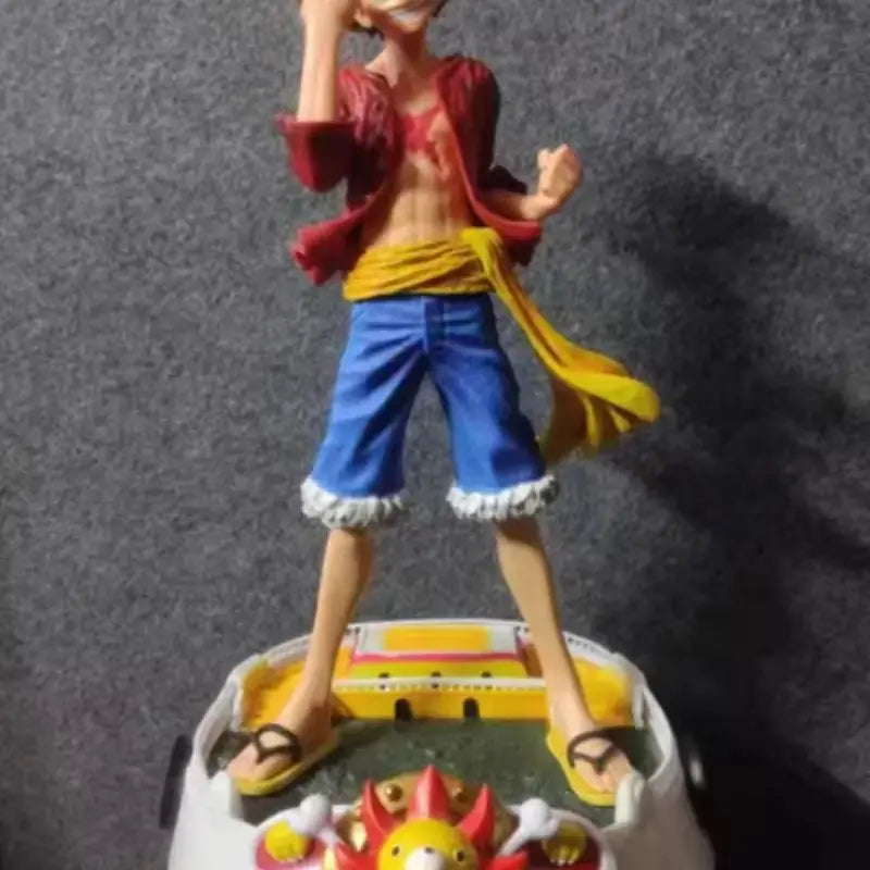 50 cm große Anime-Figur von Luffy aus One Piece, Monkey D. Luffy Actionfigur, Sunshine of the Miles, PVC-Geschenk, Sammlerfigur, Modellspielzeug