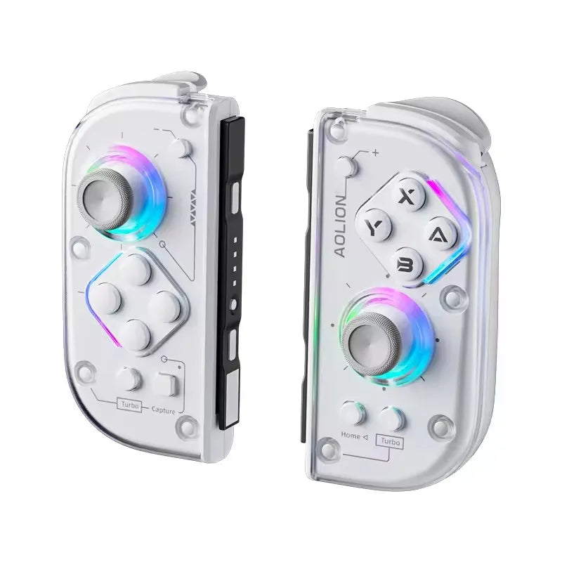 J20 BT 5.2 L/R JoyCon Gamepad For Nintendo Switch/Lite/Oled Joypad With RGB Light Game Controller Compatible With PC Android IOS