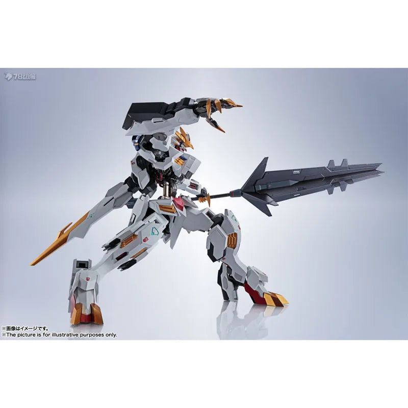 Bandai Gundam Model Kit Genuine Metal Robot Spirits ASW-G-08 Barbatos Lupus Rex Anime Action Figure Collection Finished Model