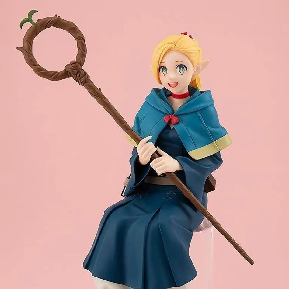 Anime Dungeon Meshi Marcille Donato Figure Standing Delicious in Dungeon Model Action Figure Girls Doll PVC Toys Christmas Gifts