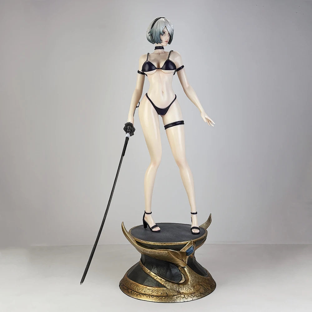55 cm NieR Automata YoRHa Nr. Typ 2B GK PVC Actionfigur Anime Figur Modell Spielzeug Sammlung Puppengeschenk