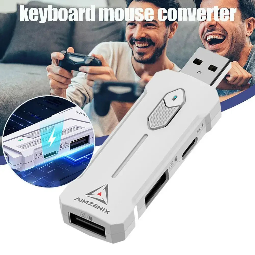 Aimzenix AX200 PC Apeax Gaming K&M Steam Game Converter/Adapter/App Customization, 1000Hz Reporting Rate