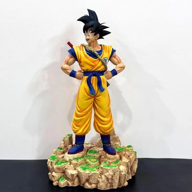New Big Dragon Ball Wukong Super Saiyan 70cm Action Figure Jt Statue Anime Art Play Ornament Collectible Holiday Gift