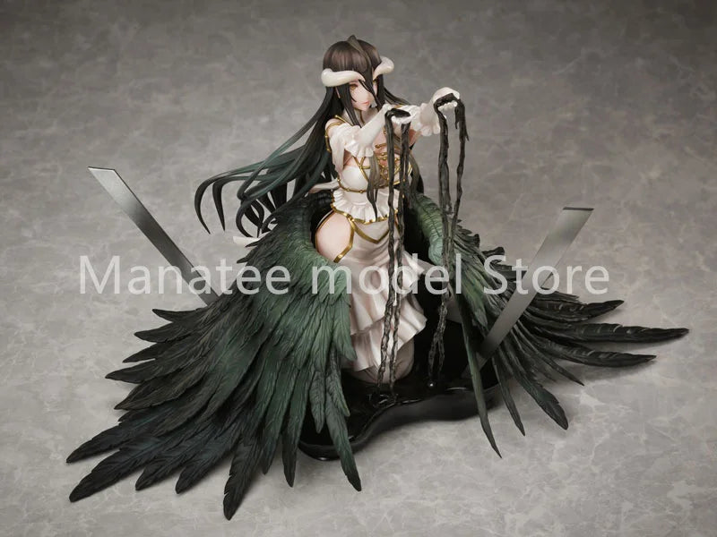 FuRyu Original Overlord Albedo White Dress 1/7 PVC Action Figure Anime Model Toys Collection Doll Gift