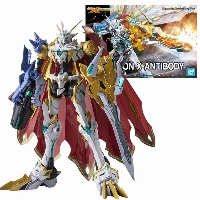 Original Bandai Digimon Adventure WarGreymon Omegamon Beelzebumon Gallantmon Alphamon Paildramon Action Figure Model with box