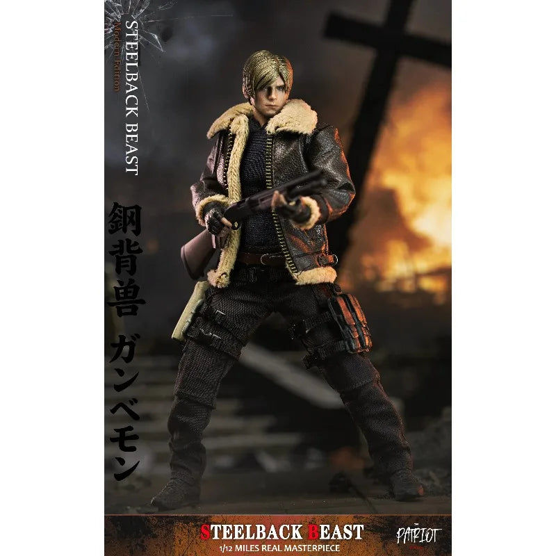 Pre-order Patriot Studio Leon S Kennedy STEELBACK BEAST Multiple Accessories 6-inch Action Figures Gift Collection