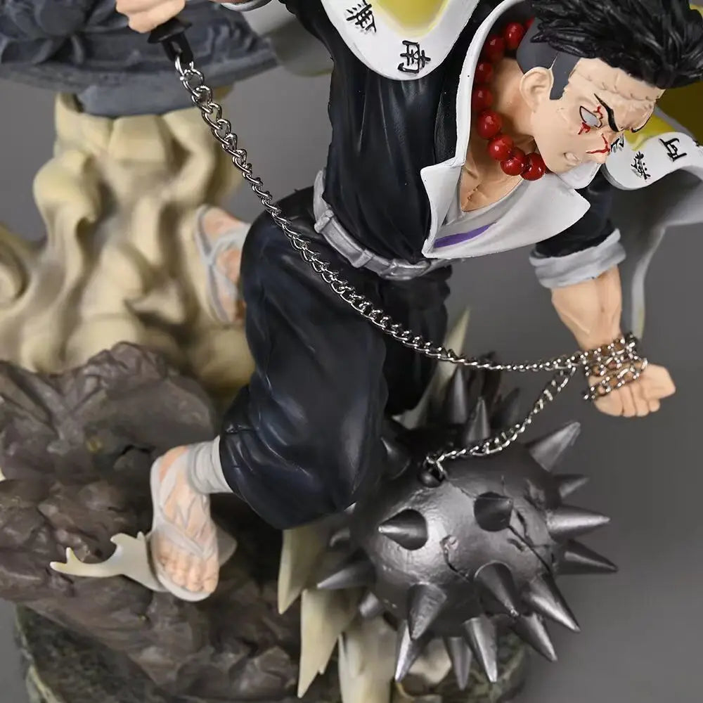 41cm Demon Slayer Rock Pillar Journey Ming Ming Island Stronges Lightable Double Sculpture Collectible Toys Action Figure Gift