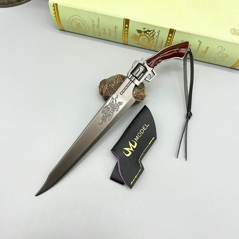 22 см револвер Gunblade Squall Leonhart FF8 метален меч оръжие модел Final Home Ornament Fantasy VIII игра периферни устройства играчки занаяти