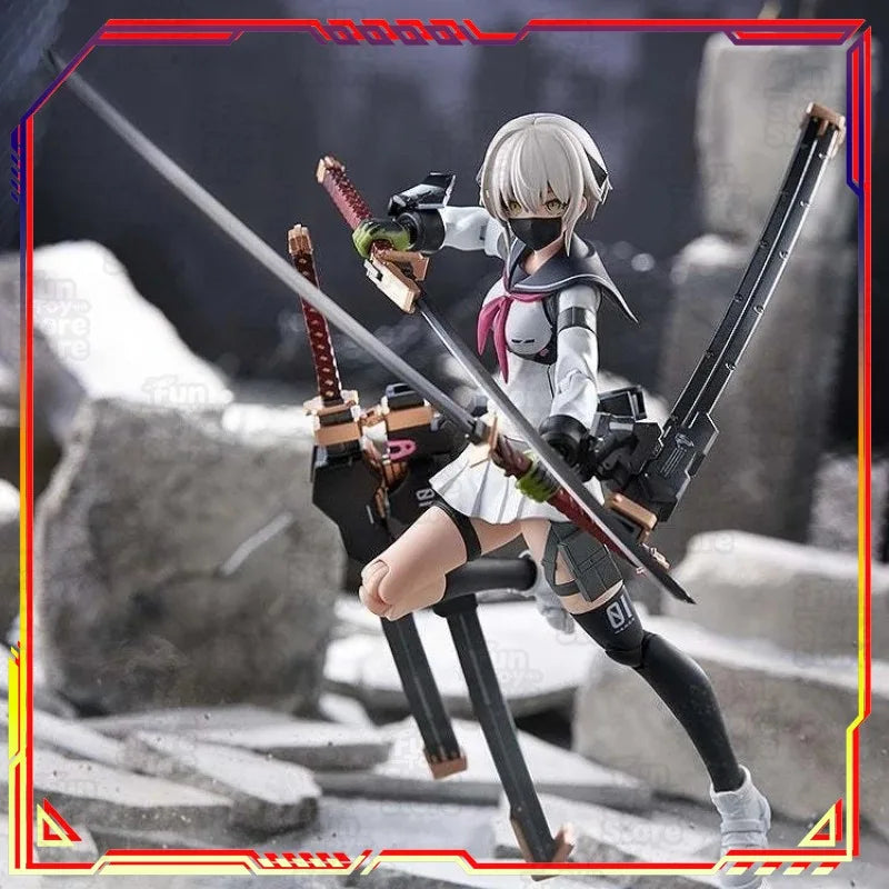 Romankey PLAMAX HH-02 Heavily Armed High School Girl Anime Action Figure Assembly Toy Collectible Model Official Licensed