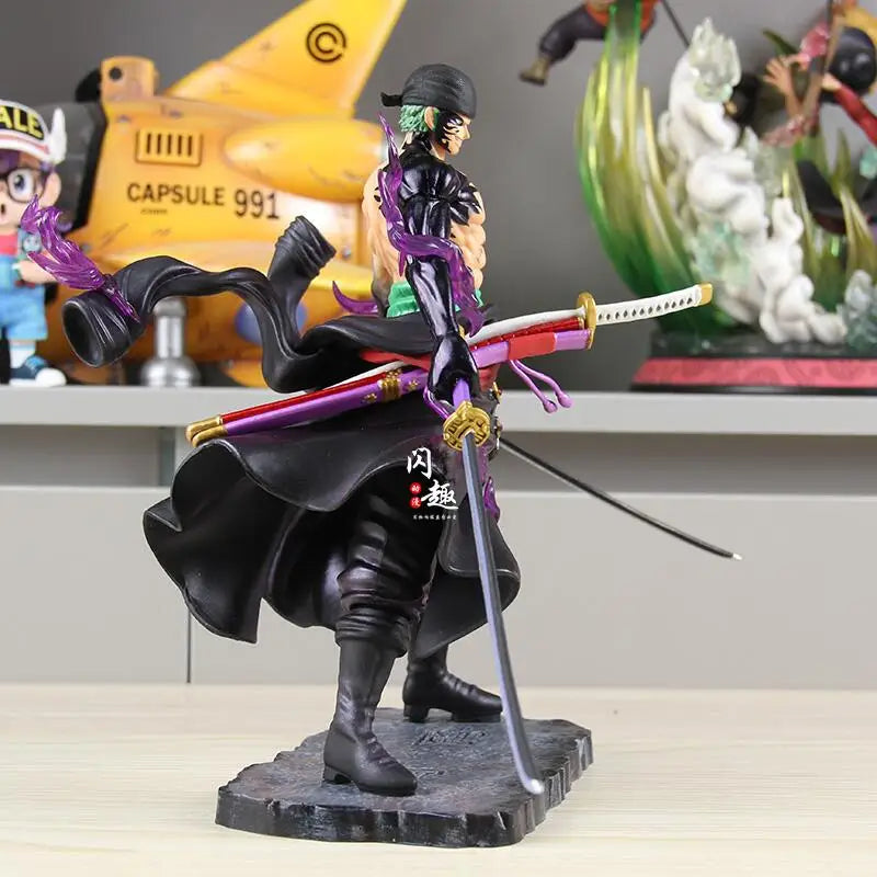 24CM One Piece Anime Figure Roronoa Zoro Action Figure Zoro Action Collection Figurines Gift Gk Toys Cartoon Model Birthday Gift