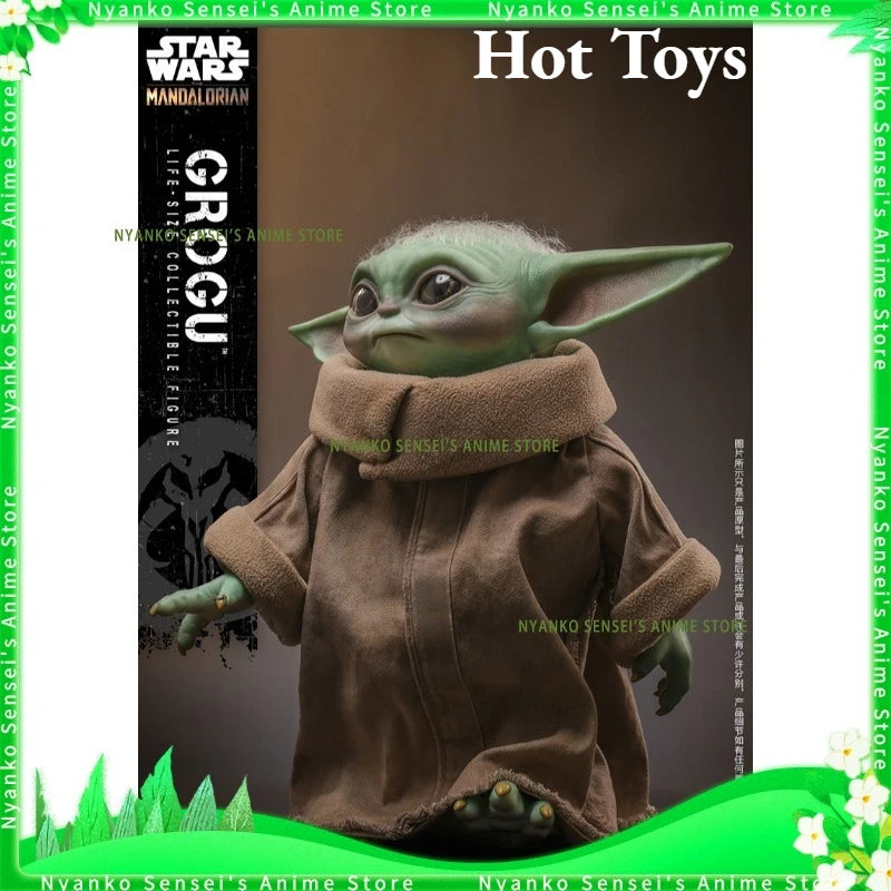 In Stock Hot Toys The Mandalorian Grogu 1:1 Scale 37.5cm Collectible Figure Anime Models Toy Doll Gift