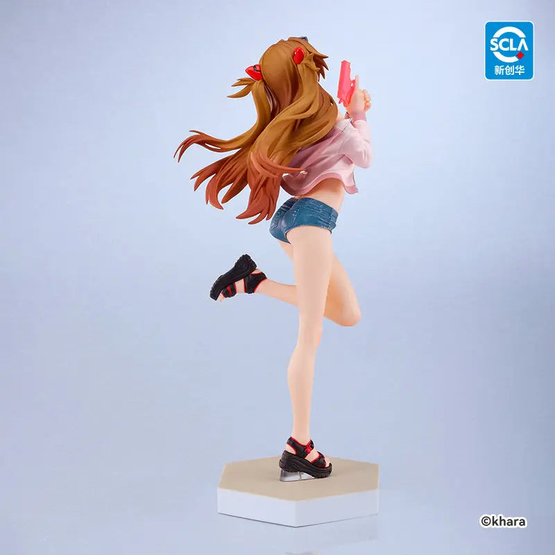 In Stock Good Smile GSC Original Box POP UP PARADE BEACH QUEENS Shikinami Asuka Langley Figure Action Figure Collection Gift