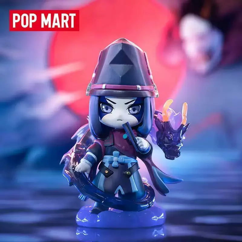 Authentic POPMART Onmyoji Series Blind Box Figure Chic Collector's Item Desktop Accent Premium Present for Onmyoji Devotees