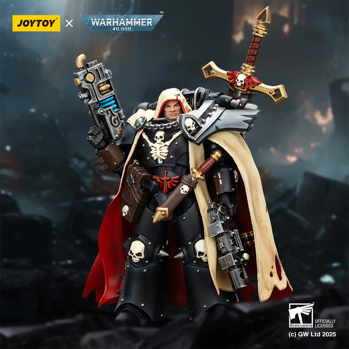 JOYTOY Warhammer 40K 1/18 Scale Chaos Space Marines Cypher, Lord of the Fallen 12.5x7.8cm Action Figure Model Dolls for Collect