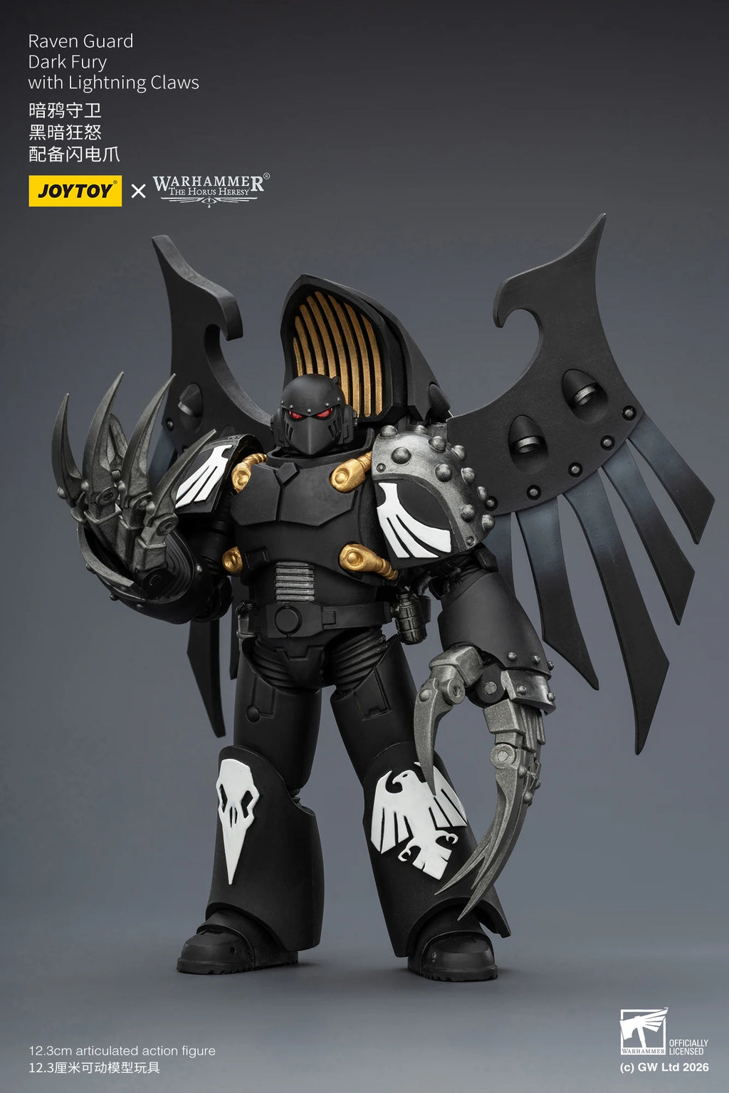 【Pre-sale】JOYTOY Warhammer 40K Raven Guard Dark Fury Mor Deythan Shade MK III Tactical Legionary 1/18 Anime Figure