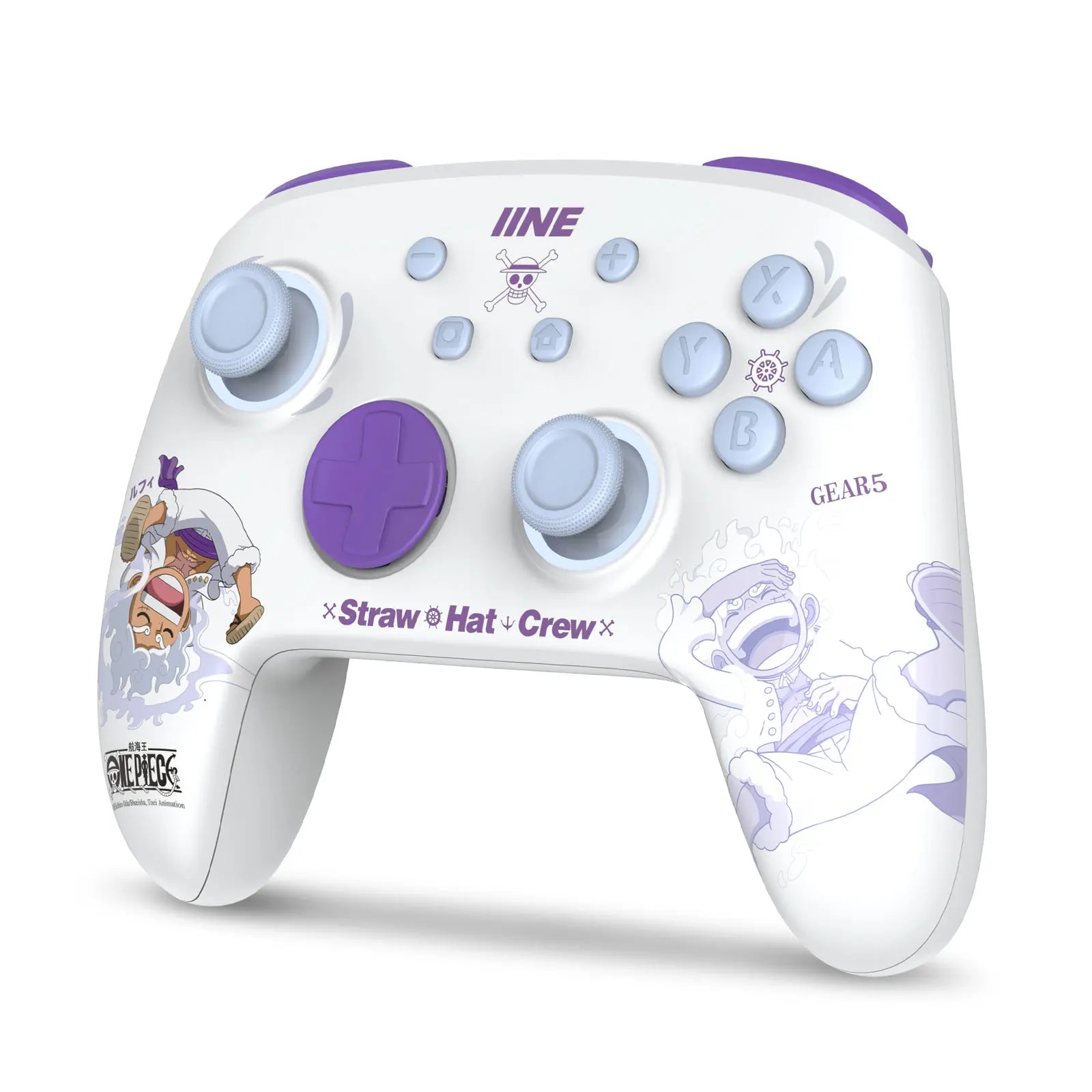 IINE Cartoon Design Wireless Pro Controller Wake up Macro Turbo Function RGB Lihting Compatible with Nitendo Switch