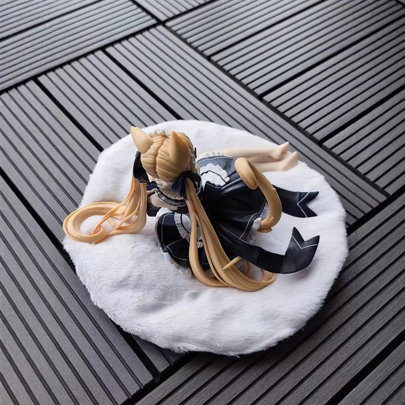 Anime Figure Serena Cat Girl Maid Sitting Pose Boxed Pvc Collectible Model Desktop Ornament Pc Case Decoration For Adult