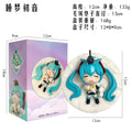 12CM Anime Hatsune Miku Figure Sleep Dream Hatsune Miku Action Figures Cute Collection Model Toy Gift