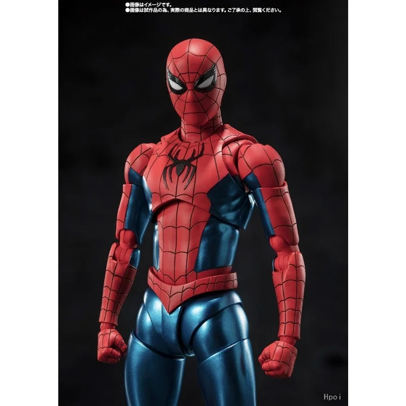 Bandai Original Tamashii Limited S.H.Figuarts Spider-Man New Red & Blue Suit Tom Holland No Way Home Action Anime Figure Toy