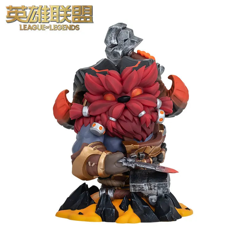 In Stock League Of Legends Ornn Fire Below The Mountain New Edition Q Version Figure Charm Collectible Gift Series Ornaments