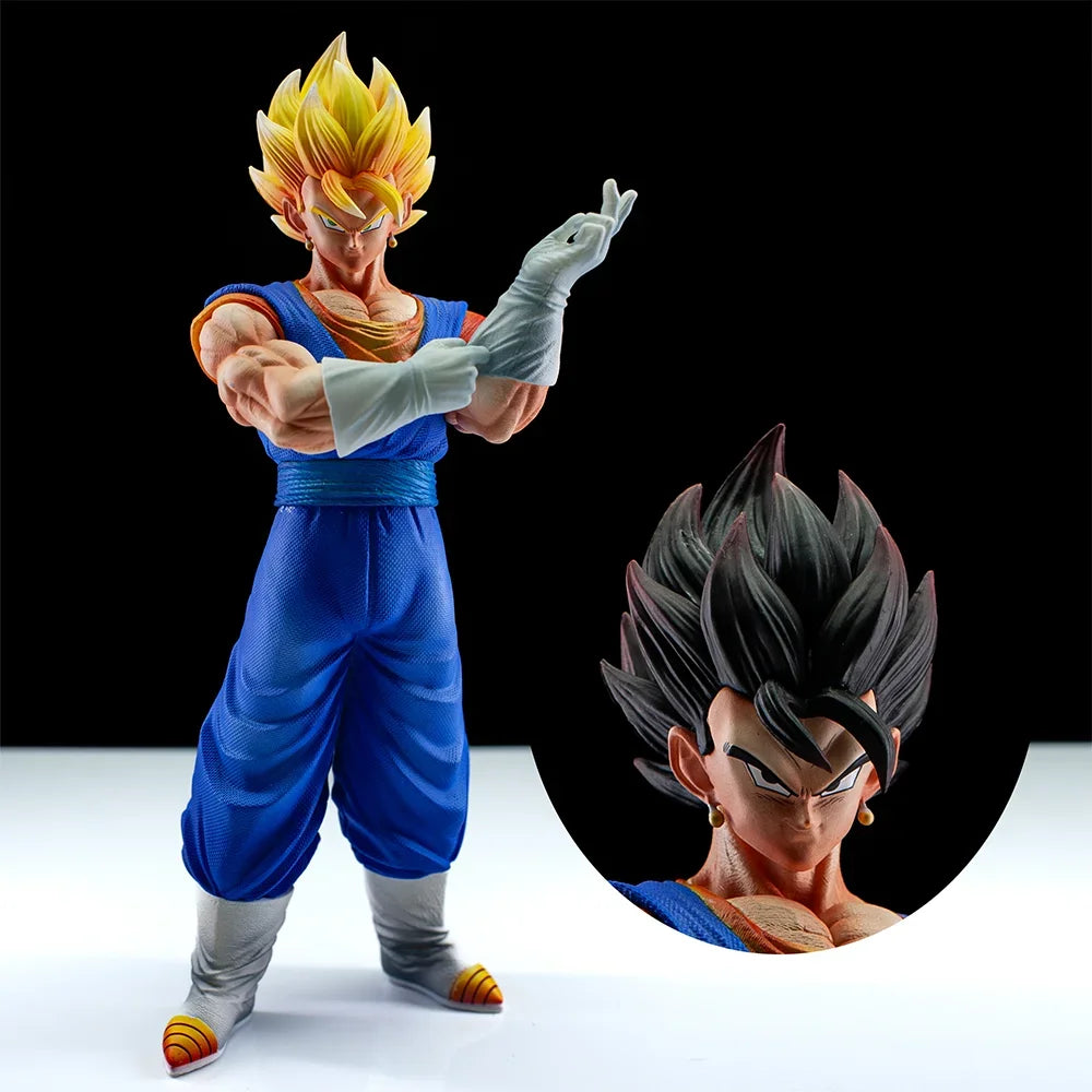 Anime Dragon Ball Z Figure Vegetto Gogeta Action Figure Two Heads Replacable PVC Statue Model Collection Gifts
