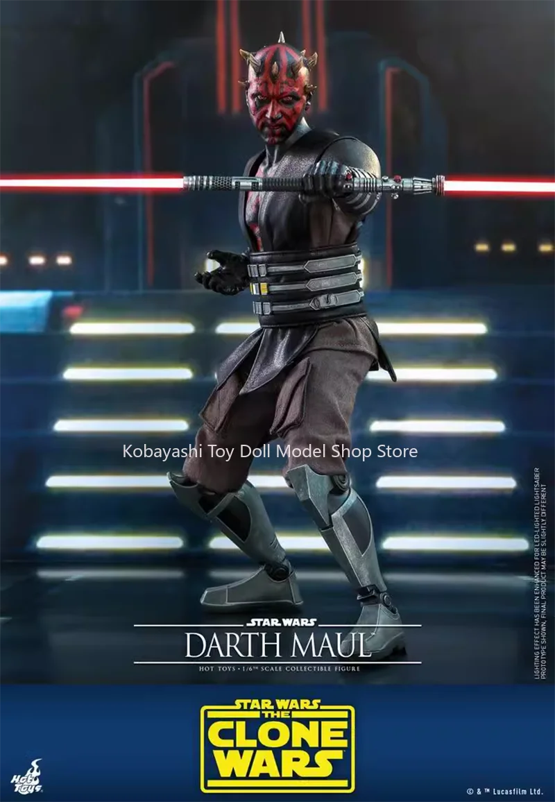 In Stock Hottoys Ht 1/6 Tms024 Star Wars, The Clone Wars Darth Maul Action Figure Model Toy 29cm Collectible Ornament Gift
