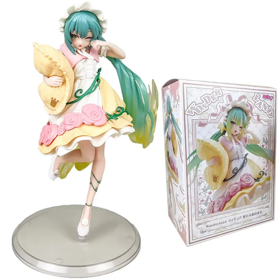 Anime schönes Mädchen Hatsune Miku handgefertigte Charaktermode Geburtstags- und Weihnachtsgeschenk Hatsune Miku PVC-Modell Desktop-Dekoration