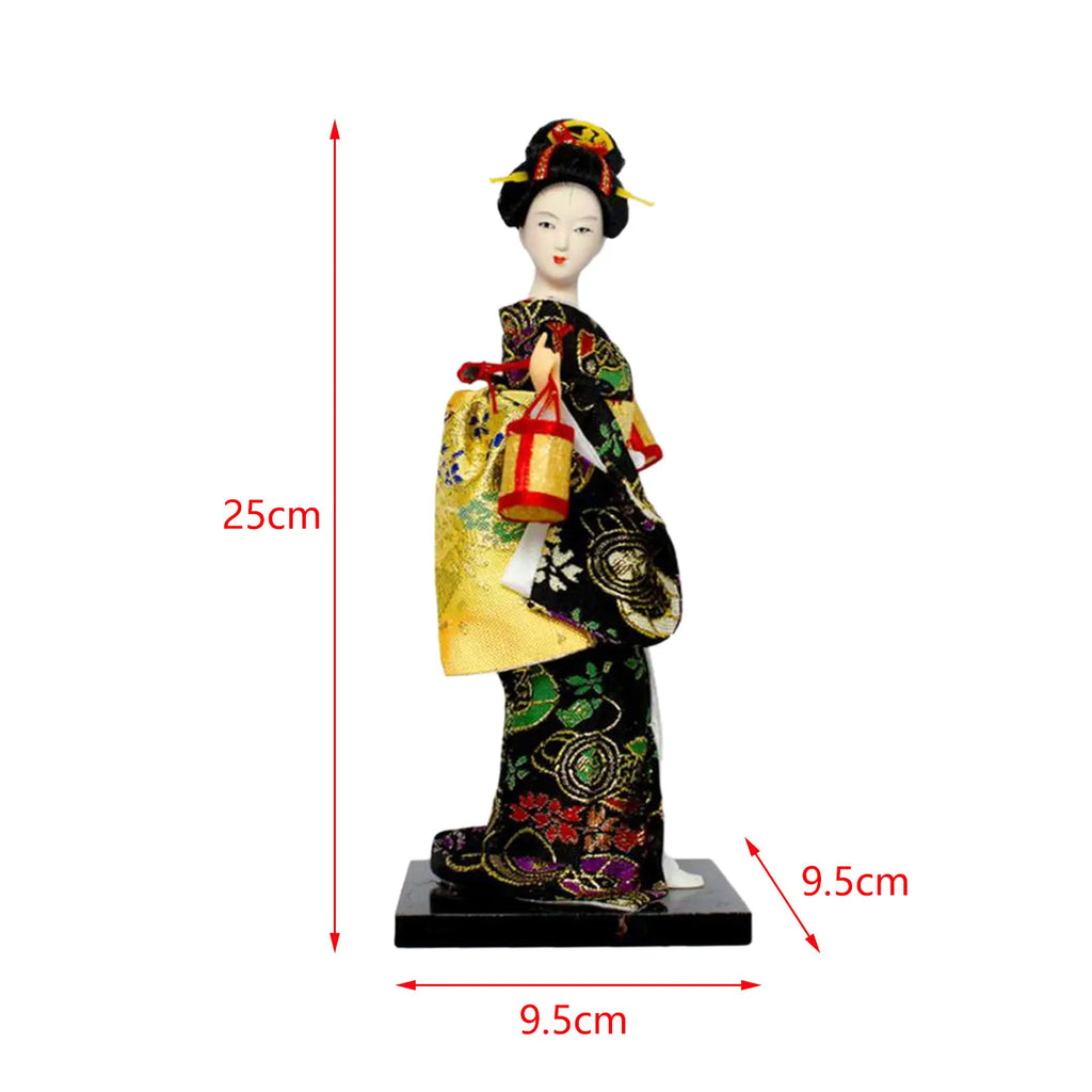 Japanese Geisha Kimono Doll Geisha Figurine Store Cabinet Living Room Decoration Desktop Figurine Ornament