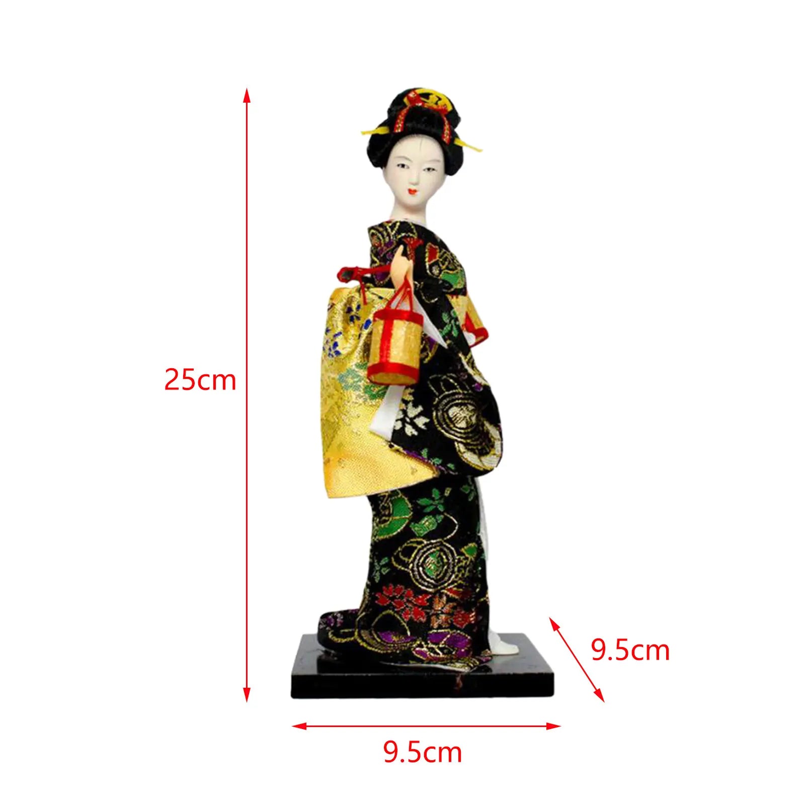 Japanese Geisha Kimono Doll Geisha Figurine Store Cabinet Living Room Decoration Desktop Figurine Ornament