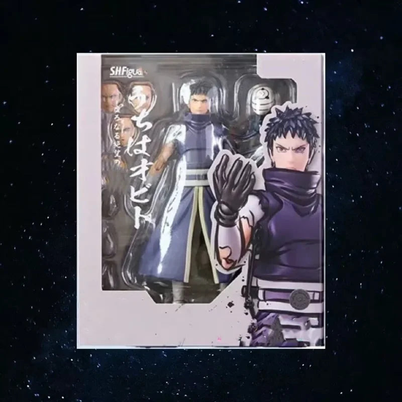 15cm Naruto SHF Uchiha Obito Figure Poseable Action Model Desktop Decoration Anime Collectible for Display Crafts Birthday Gifts
