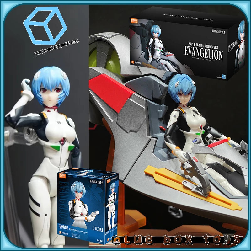 Genuine New 2025 Blokees Neon Genesis Evangelion EVA Rei Ayanami Battle Suit Action Figure Assembly Model Collect Toys Gifts
