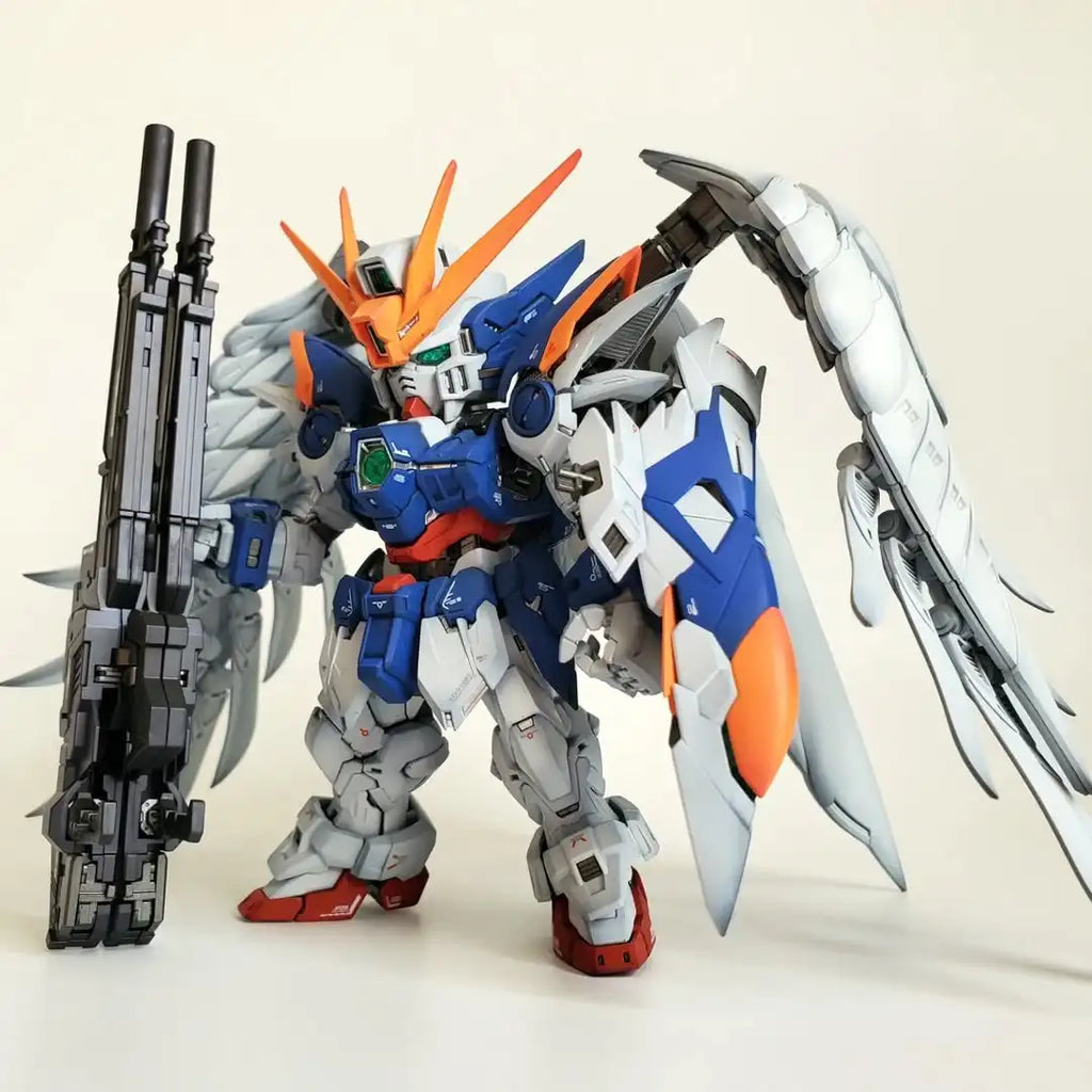 GL MODEL MGSD Wing Snow White  Xxxg-00ysw  Assembly Model Kit Wing Zero EW XXXG-00W0 Robot Action Figure Plastic Model Kits Toys