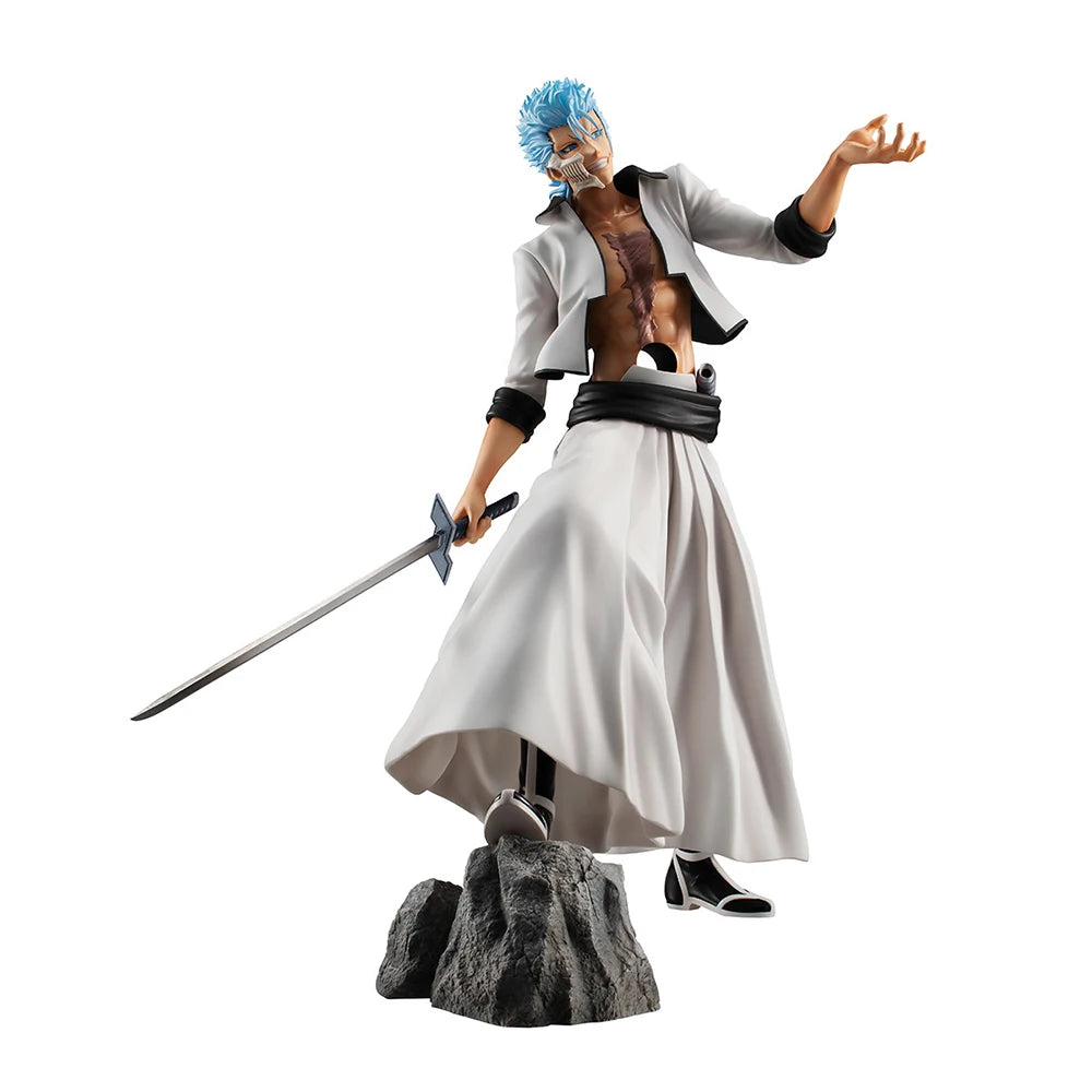 100% Original in Stock MegaHouse G.E.M. Bleach Grimmjow Jaegerjaques Anime Figure Collection Series Model Decoration Garage Kit