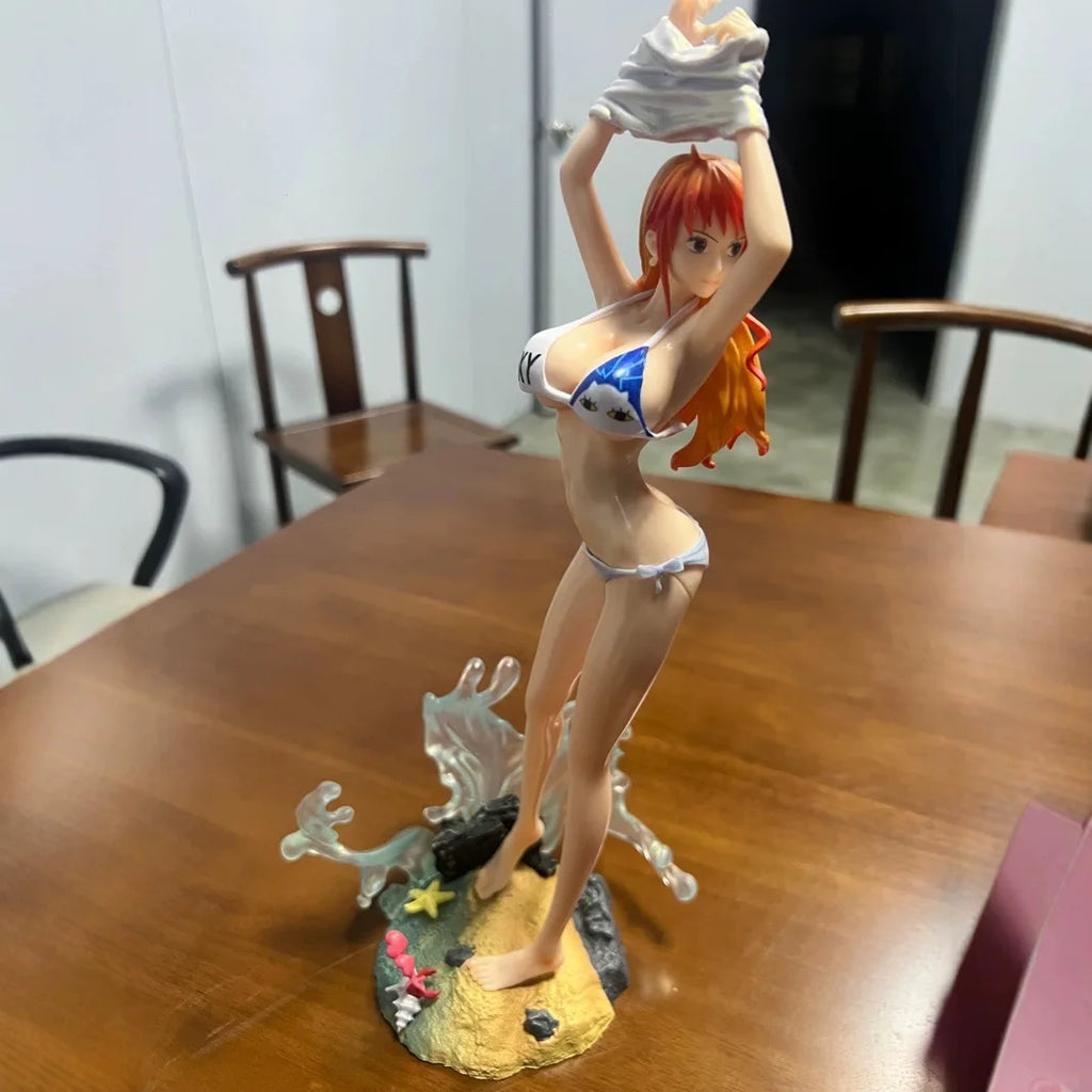 25CM One Piece Nami Anime Figure Thief Cat Nami Figurine Pvc Statue Model Dolls Collectible Ornament Gifts