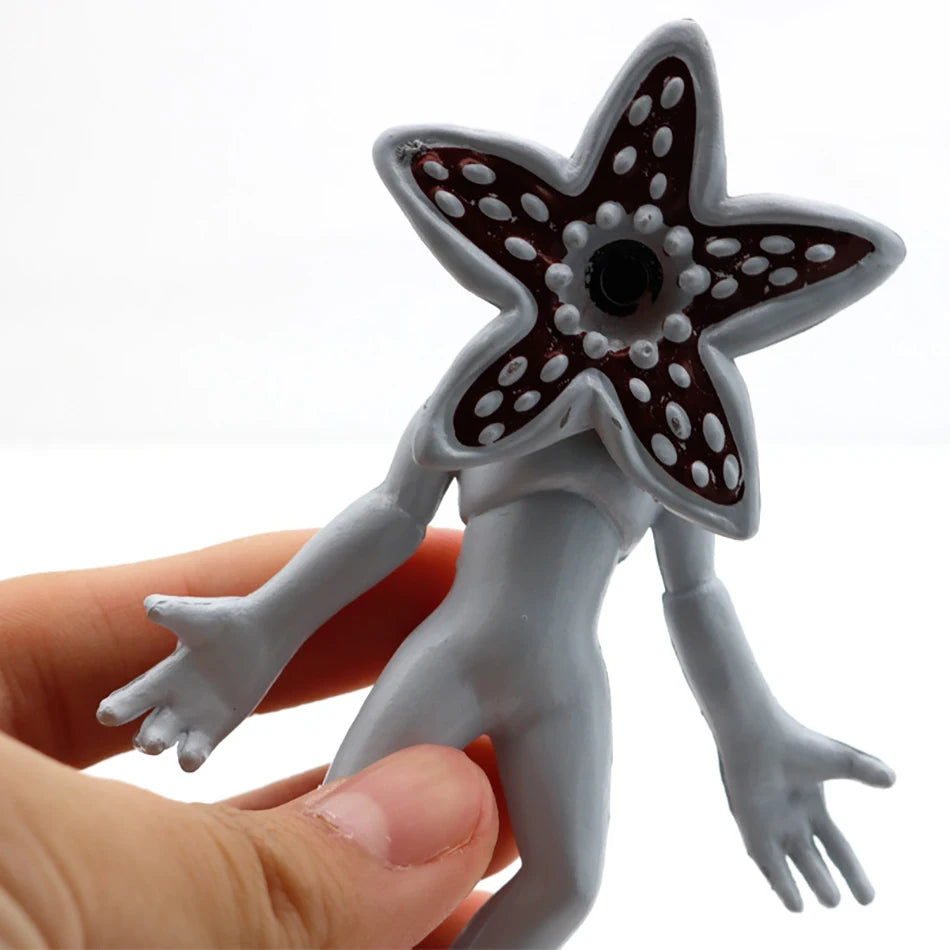 6Pcs/Set New Stranger Q Version Things Anime Action Figures Set PVC Monster Man-eating Flower Anime Figures Decoration Model Toy