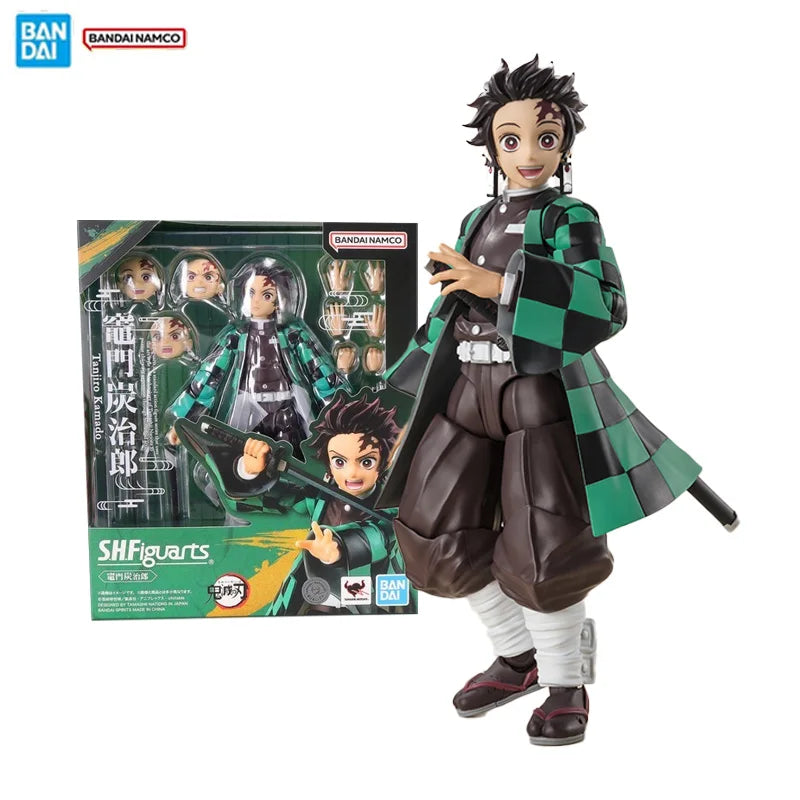 Bandai Original Echte Figur Dämon Slayer Modell Kit SHF Kamado Tanjirou Sammlung Action Figur Modell kinder Spielzeug Geschenke