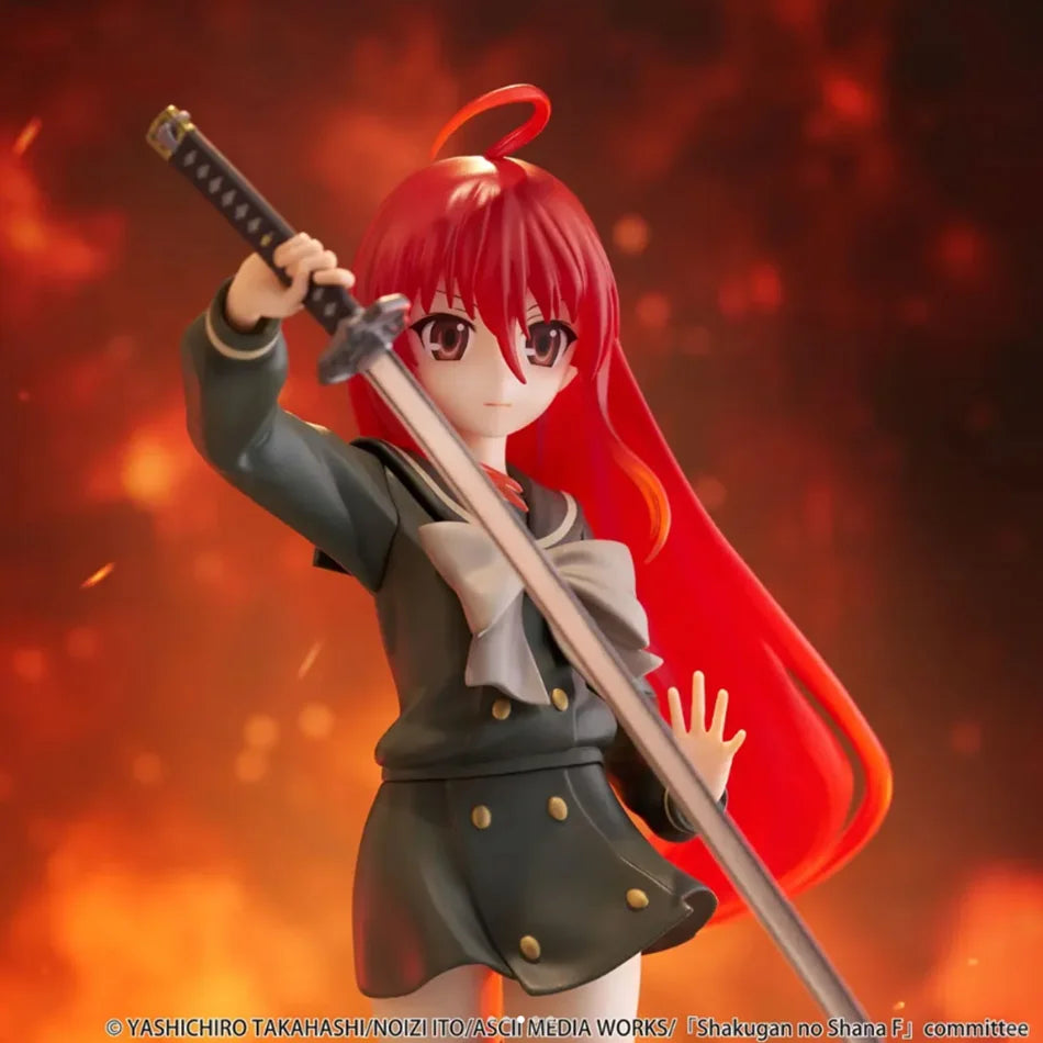 19cm Japanese anime The Shakugan no Shana Shana Flame-Haired Blazing-Eyed Hunter Action Figure PVC Adult Collection Model Toys