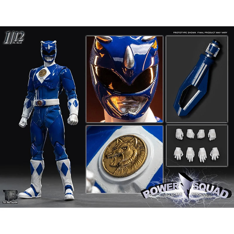 Original Toys Battalion TB020 1/12 Scale Power Squad Power Rangers Figure Set In Stock Anime Action Collection Figures Model Toy